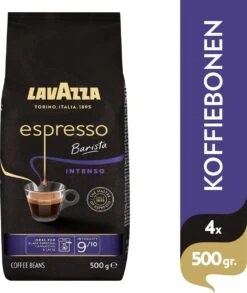 Lavazza Espresso Barista Intenso Koffiebonen - 500 Gram X4 -Koffiemelk Winkel 1012x1200