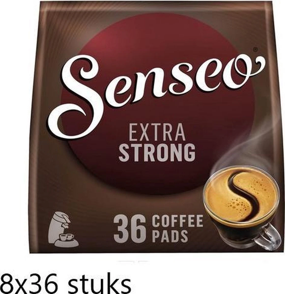 Senseo Base Extra Strong Koffiepads - 8 X 36 Pads 3 Senseo Base Extra Strong Koffiepads - 8 X 36 Pads