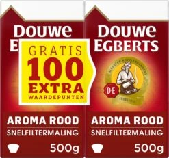 Douwe Egberts Aroma Rood Filterkoffie - Dubbelpak 6 X 1000 Gram -Koffiemelk Winkel 1200x1121