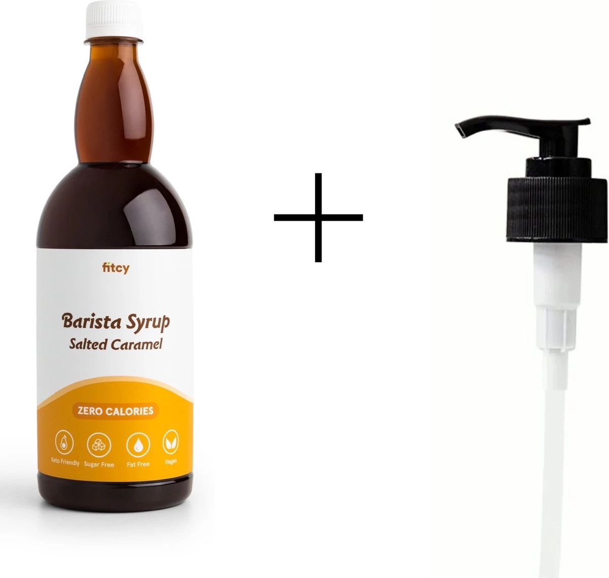 Fitcy | Koffiesiroop | Salted Caramel | Barista Syrup | Zero | Vegan | Vetvrij | Suikervrij | Keto-vriendelijk | Koffie | Siroop | MET DOSEERPOMP | 1L 2 Fitcy | Koffiesiroop | Salted Caramel | Barista Syrup | Zero | Vegan | Vetvrij | Suikervrij | Keto-vriendelijk | Koffie | Siroop | MET DOSEERPOMP | 1L