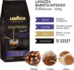 Lavazza Espresso Barista Intenso Koffiebonen - 500 Gram X4 -Koffiemelk Winkel 1200x1148