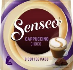 Senseo Cappuccino Choco Koffiepads - 2/9 Intensiteit - 4 X 8 Pads -Koffiemelk Winkel 1200x1152