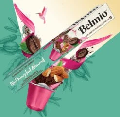 Belmio Koffiecups - NUTHING BUT ALMOND Capsules Nespresso Compatible - 120 Stuks -Koffiemelk Winkel 1200x1166