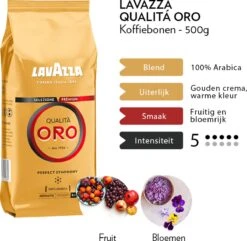 Lavazza Qualita Oro Koffiebonen - 500 Gram X4 -Koffiemelk Winkel 1200x1170 2