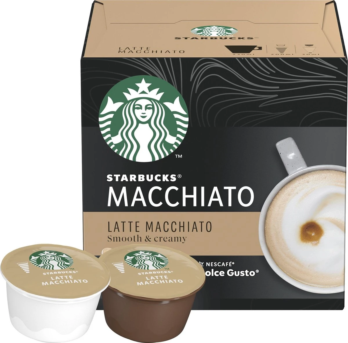 Nescafé Koffiecups Dolce Gusto Starbucks Latte Macchiato 18 Cups (3x6) 4 Nescafé Koffiecups Dolce Gusto Starbucks Latte Macchiato 18 Cups (3x6) - Afbeelding 2