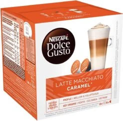 Nescafé Dolce Gusto Caramel Macchiato Capsules - 48 Koffiecups -Koffiemelk Winkel 1200x1181 1