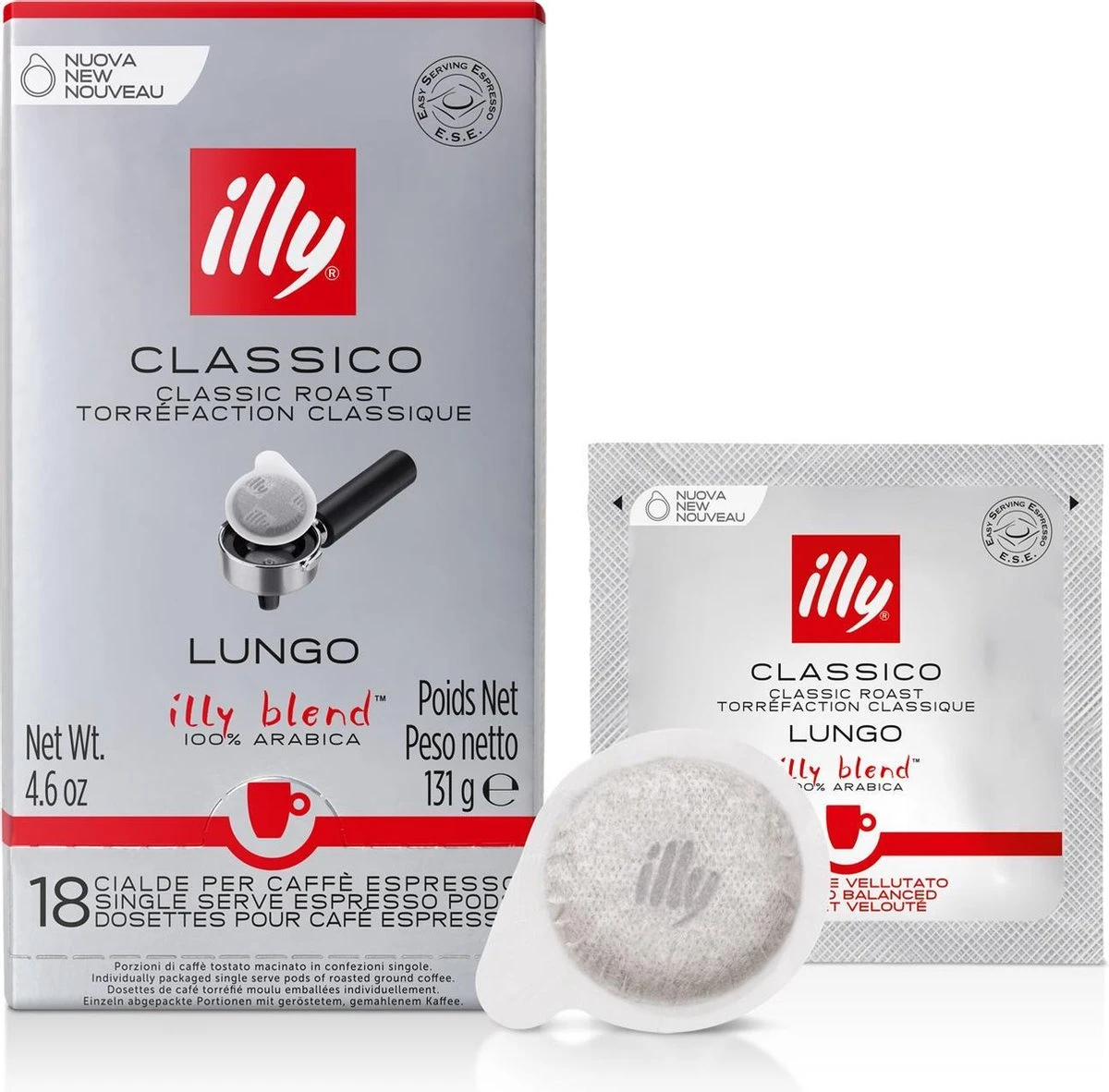 Illy - E.S.E. Servings Classico Lungo 12 X 18 Stuks 5 Illy - E.S.E. Servings Classico Lungo 12 X 18 Stuks - Afbeelding 3