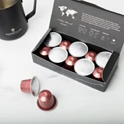 Aroma Club - Proefpakket Nespresso Compatible Capsules (100 St.) - 5 Smaken - Espresso & Lungo - 100% Aluminium Koffiecups -Koffiemelk Winkel 1200x1200 53