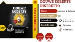 Douwe Egberts Espresso Ristretto (12) - 10 X 20 Koffiecups 13 Douwe Egberts Espresso Ristretto (12) - 10 X 20 Koffiecups -Koffiemelk Winkel 1200x681 1