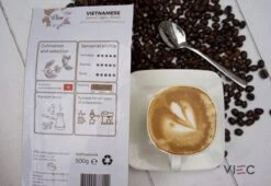 Vietnamese Dark Roast Koffiebonen 500g | 20% Arabica - 80% Robusta | DAM Koffie -Koffiemelk Winkel 1200x824