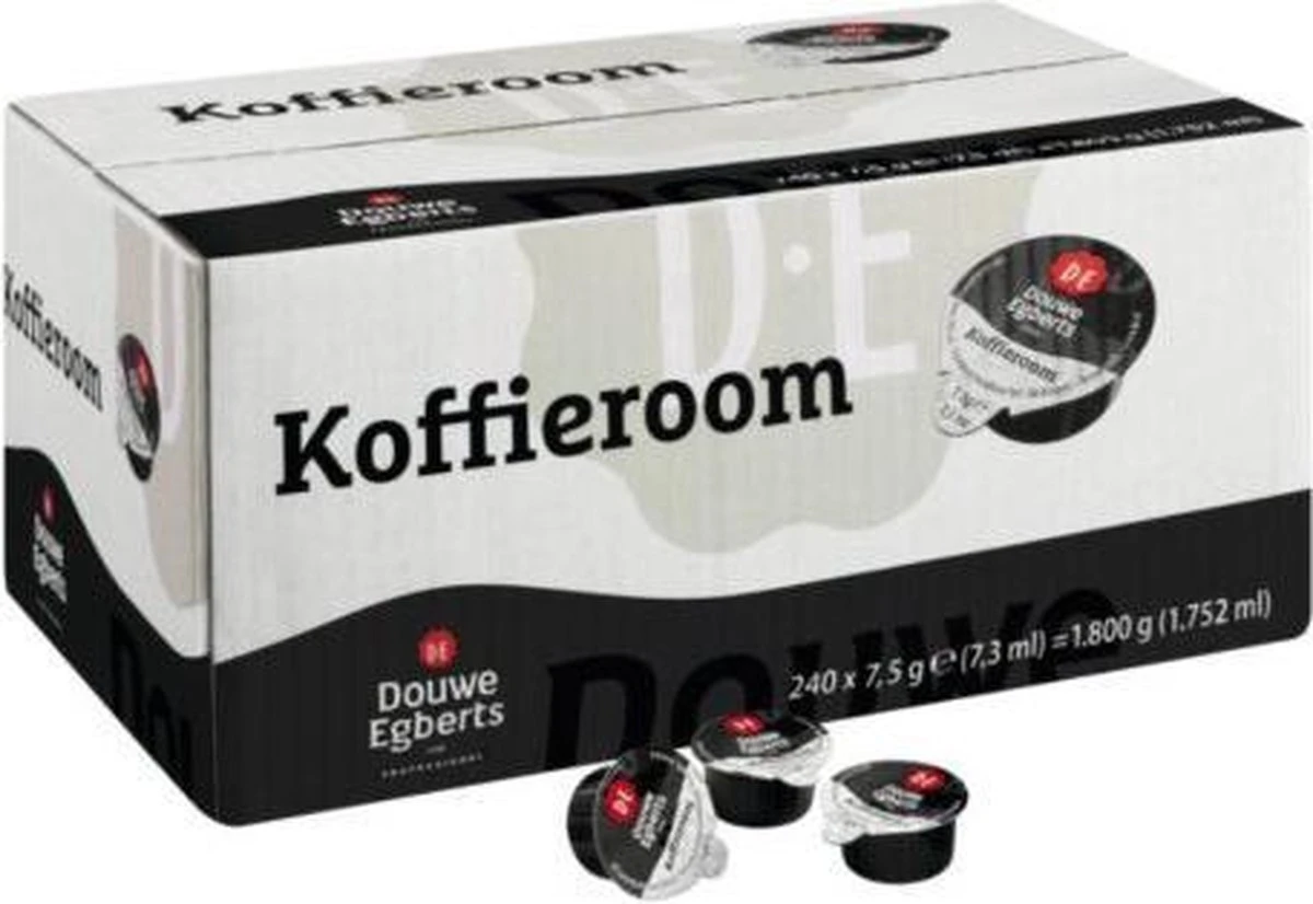 Douwe Egberts Koffiemelk Cups Halfroom - 240 Stuks 3 Douwe Egberts Koffiemelk Cups Halfroom - 240 Stuks