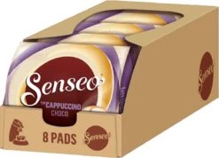 Senseo Cappuccino Choco Koffiepads - 2/9 Intensiteit - 4 X 8 Pads -Koffiemelk Winkel 1200x863