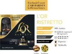 L'OR BARISTA XXL Ristretto (11) - 5 X 10 Koffiecups -Koffiemelk Winkel 1200x896