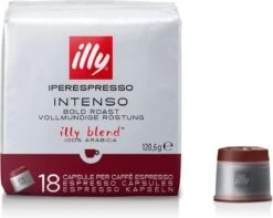 Illy - Iperespresso Koffie Home Intenso 6 X 18 Capsules 9 Illy - Iperespresso Koffie Home Intenso 6 X 18 Capsules -Koffiemelk Winkel 1200x957 2