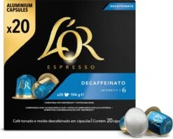 L'OR Espresso Decaffeinato (6) - 10 X 20 Koffiecups -Koffiemelk Winkel 1200x968 1