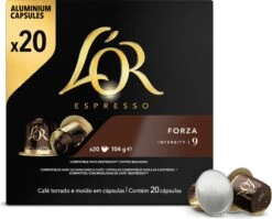 L'OR Espresso Forza Koffiecups - Intensiteit 9/12 - 10 X 20 Capsules 18 L'OR Espresso Forza Koffiecups - Intensiteit 9/12 - 10 X 20 Capsules -Koffiemelk Winkel 1200x968