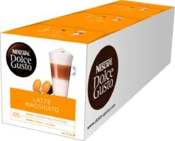 Nescafé Dolce Gusto Latte Macchiato Capsules - 48 Koffiecups -Koffiemelk Winkel 1200x969