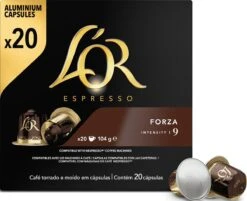 L'OR Espresso Forza Koffiecups - Intensiteit 9/12 - 10 X 20 Capsules 27 L'OR Espresso Forza Koffiecups - Intensiteit 9/12 - 10 X 20 Capsules -Koffiemelk Winkel 1200x975 2