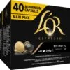 L'OR Espresso Ristretto Koffiecups - Intensiteit 11/12 - 4 X 40 Capsules 2 L'OR Espresso Ristretto Koffiecups - Intensiteit 11/12 - 4 X 40 Capsules -Koffiemelk Winkel 1200x984 1