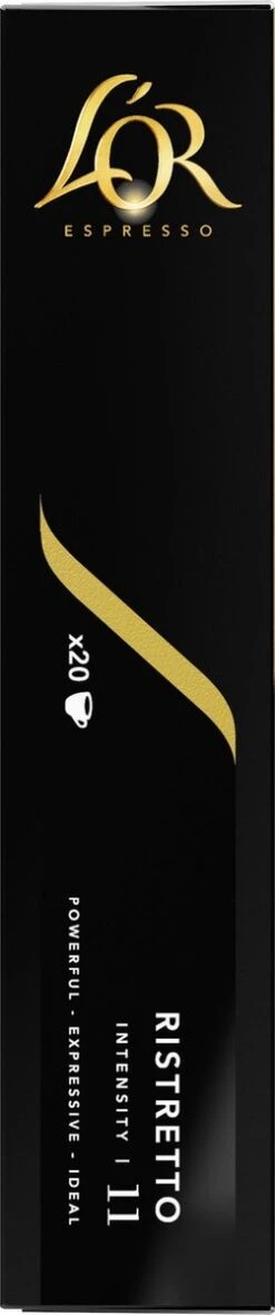 L'OR Espresso Ristretto Koffiecups - Intensiteit 11/12 - 10 X 20 Capsules -Koffiemelk Winkel 251x1200 4