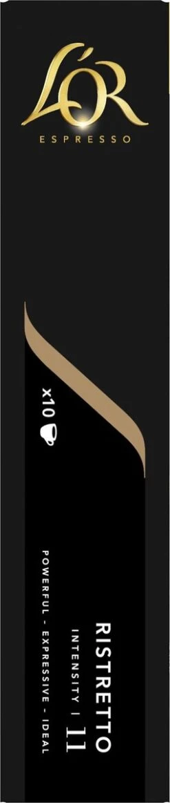 L'OR Espresso Ristretto (11) - 10 X 10 Koffiecups -Koffiemelk Winkel 255x1200 1