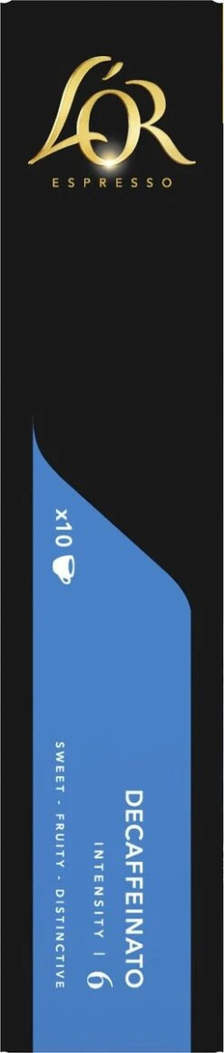 L'OR Espresso Decaffeinato Koffiecups - Intensiteit 6/12 - 10 X 10 Capsules -Koffiemelk Winkel 255x1200 11