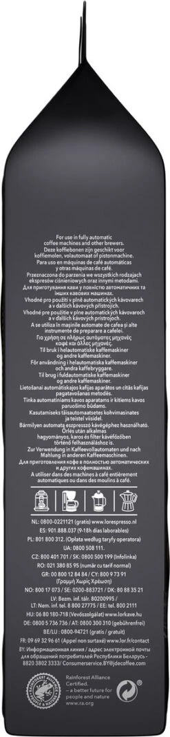 L'OR Espresso Onyx Koffiebonen (12) - 4 X 500 Gram -Koffiemelk Winkel 277x1200