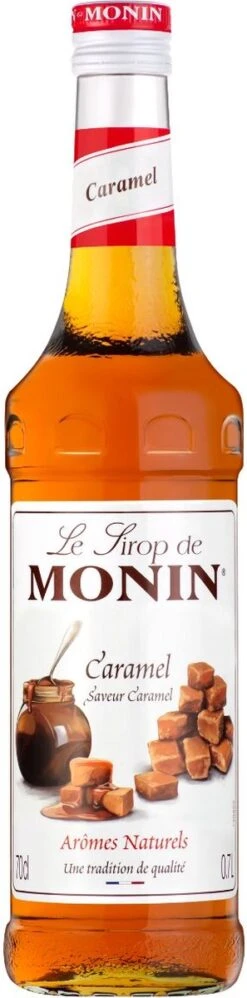 Monin Caramel Karamel 70cl Koffiesiroop Met 1x Monin Pompje -Koffiemelk Winkel 297x1200 2