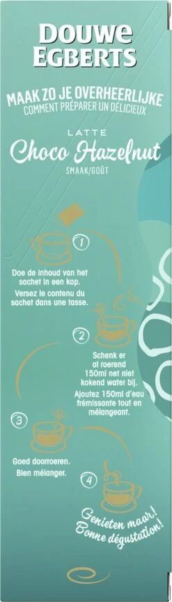 Douwe Egberts Latte Choco Hazelnut Oploskoffie - 5/9 Intensiteit - 5 X 8 Zakjes 13 Douwe Egberts Latte Choco Hazelnut Oploskoffie - 5/9 Intensiteit - 5 X 8 Zakjes -Koffiemelk Winkel 343x1200 5