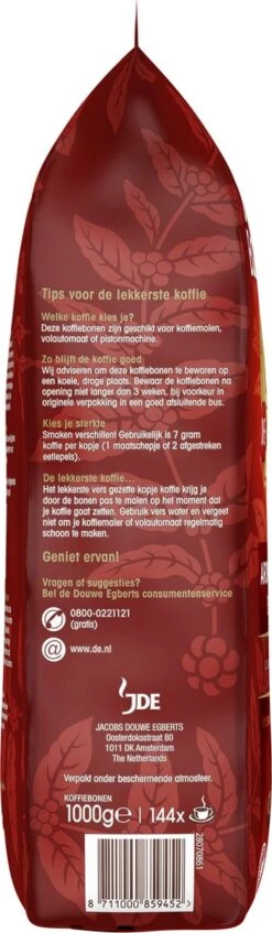 Douwe Egberts Aroma Rood Koffiebonen - 4 X 1000 Gram - Extra Grote Verpakking 18 Douwe Egberts Aroma Rood Koffiebonen - 4 X 1000 Gram - Extra Grote Verpakking -Koffiemelk Winkel 350x1200