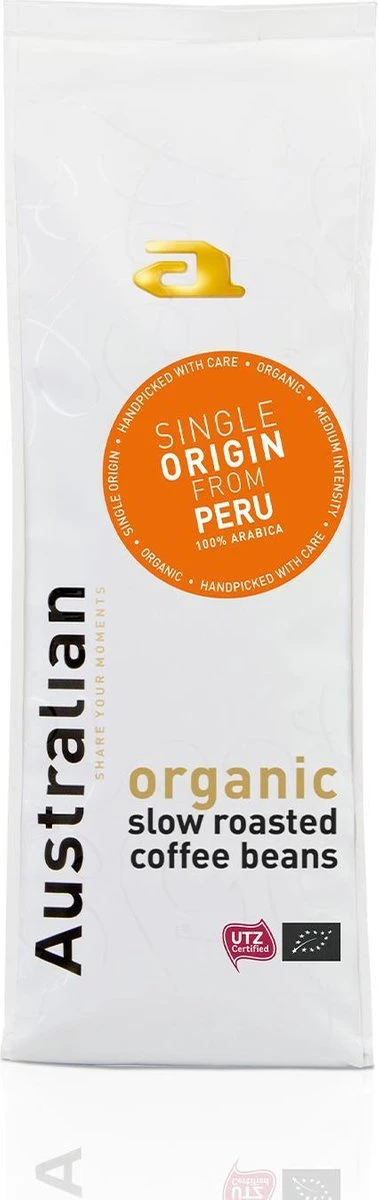 Australian Single Origin Peru Koffiebonen - 4 X 750 Gram - UTZ Organic 3 Australian Single Origin Peru Koffiebonen - 4 X 750 Gram - UTZ Organic