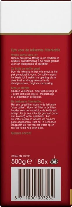 Douwe Egberts Aroma Rood Grove Maling Filterkoffie - 6 X 500 Gram -Koffiemelk Winkel 421x1200