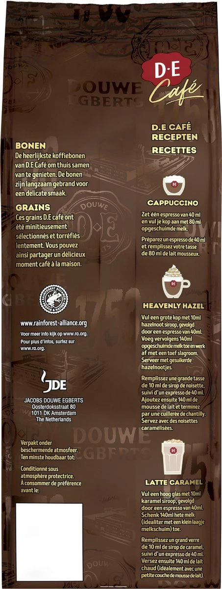 Douwe Egberts D.E Café Creatie Koffiebonen - 7/9 Intensiteit - 4 X 500 Gram 5 Douwe Egberts D.E Café Creatie Koffiebonen - 7/9 Intensiteit - 4 X 500 Gram - Afbeelding 3