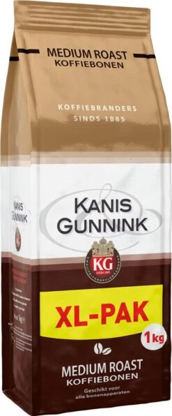 Kanis & Gunnink Medium Roast Koffiebonen - 4 X 1000 Gram - Voordeelverpakking 13 Kanis & Gunnink Medium Roast Koffiebonen - 4 X 1000 Gram - Voordeelverpakking -Koffiemelk Winkel 497x1200