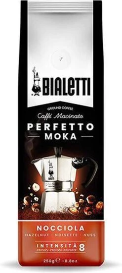 Bialetti Perfetto Moka Gemalen Koffie Proefpakket - 4 X 250 Gram - Classico, Intenso, Delicato En Nocciola -Koffiemelk Winkel 538x1200