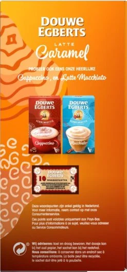 Douwe Egberts Verwenkoffie Latte Caramel Oploskoffie - 5 X 8 Zakjes 16 Douwe Egberts Verwenkoffie Latte Caramel Oploskoffie - 5 X 8 Zakjes -Koffiemelk Winkel 560x1200 3