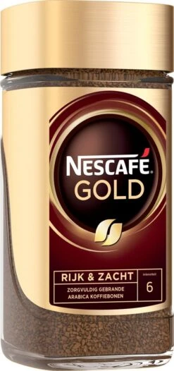 Nescafé Gold Oploskoffie - 6 Potten à 200 Gram 12 Nescafé Gold Oploskoffie - 6 Potten à 200 Gram -Koffiemelk Winkel 564x1200 1