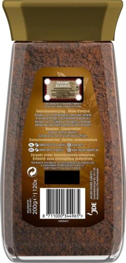 Douwe Egberts Gold Oploskoffie - 6 X Pot Van 200 Gram -Koffiemelk Winkel 574x1200