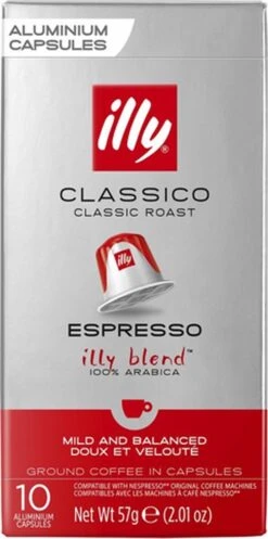 Illy Espresso Classico Koffiecups - Intensiteit 5/9 - 10 X 10 Capsules -Koffiemelk Winkel 596x1200