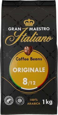 Gran Maestro Italiano - Orginale - Koffiebonen - Bonen Voor Espresso En Lungo - Arabica – 4 X 1kg -Koffiemelk Winkel 602x1200 3