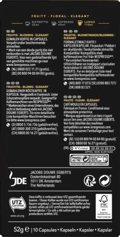 L'OR Lungo Profondo Koffiecups - Intensiteit 8/12 - 10 X 10 Capsules -Koffiemelk Winkel 606x1200 13