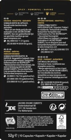 L'OR Lungo Estremo Koffiecups - Intensiteit 10/12 - 10 X 10 Capsules -Koffiemelk Winkel 606x1200 3