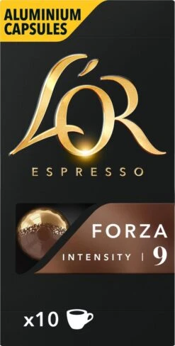 L'OR Espresso Forza Koffiecups - Intensiteit 9/12 - 10 X 10 Capsules -Koffiemelk Winkel 607x1200 4