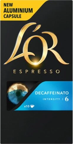 L'OR Espresso Decaffeinato Koffiecups - Intensiteit 6/12 - 10 X 10 Capsules -Koffiemelk Winkel 609x1200 1