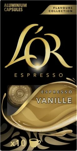 L'OR Espresso Vanille Koffiecups - 10 X 10 Capsules -Koffiemelk Winkel 612x1200 2