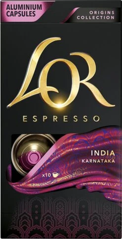 L'OR Espresso Origins India (10) - 10 X 10 Koffiecups -Koffiemelk Winkel 614x1200 1