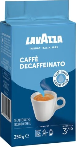 Lavazza Caffe Decaffeinato Filterkoffie - 250 Gram X8 13 Lavazza Caffe Decaffeinato Filterkoffie - 250 Gram X8 -Koffiemelk Winkel 620x1200 1