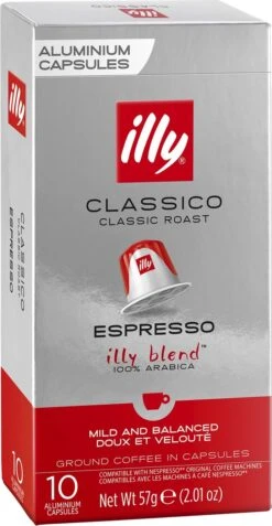 Illy Espresso Classico Koffiecups - Intensiteit 5/9 - 10 X 10 Capsules -Koffiemelk Winkel 621x1200 1