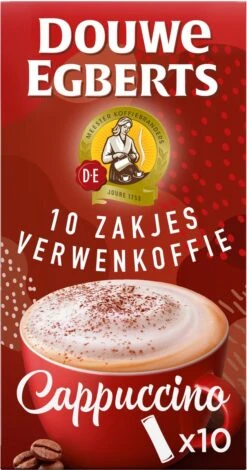 Douwe Egberts Verwenkoffie Cappuccino Oploskoffie - 5 X 10 Zakjes 16 Douwe Egberts Verwenkoffie Cappuccino Oploskoffie - 5 X 10 Zakjes -Koffiemelk Winkel 630x1200 1