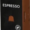 100 Capsules Epic Coffee - Espresso - Nespresso® Compatible Aluminium Capsules - RFA Keurmerk - Doos 100 Stuks -Koffiemelk Winkel 646x1200